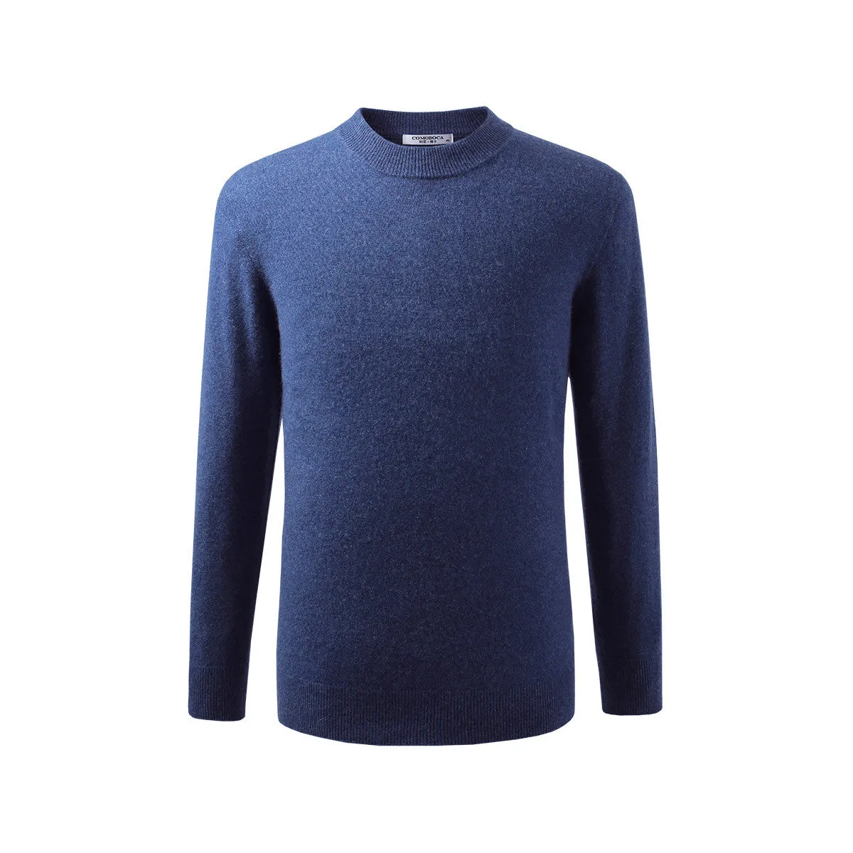 100% Cashmere Sweater with Ribbed Details