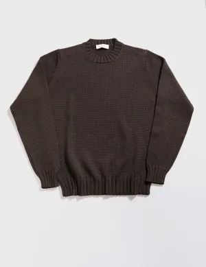 5 Gauge Merino Wool Crewneck - Cioccolato