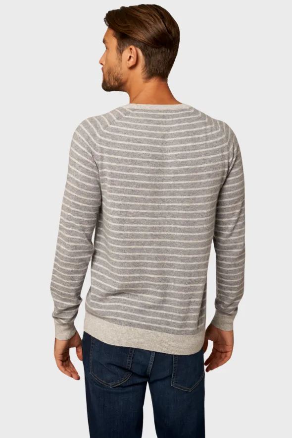 Aesthetic Striped Cashmere Sweater