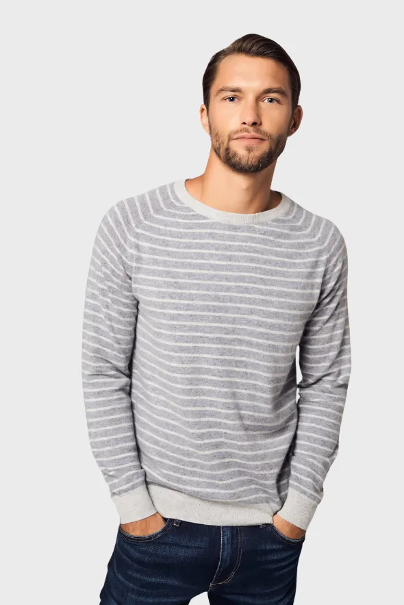 Aesthetic Striped Cashmere Sweater