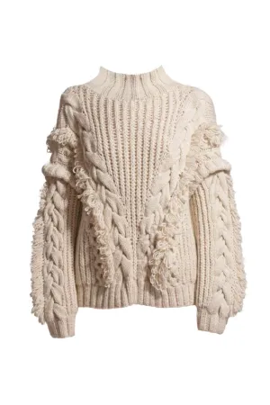 ANASTASIA CABLE TURTLENECK SWEATER