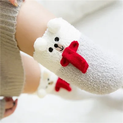 Animal Cartoon Long Thigh High Winter Cosy Warm Socks For Women