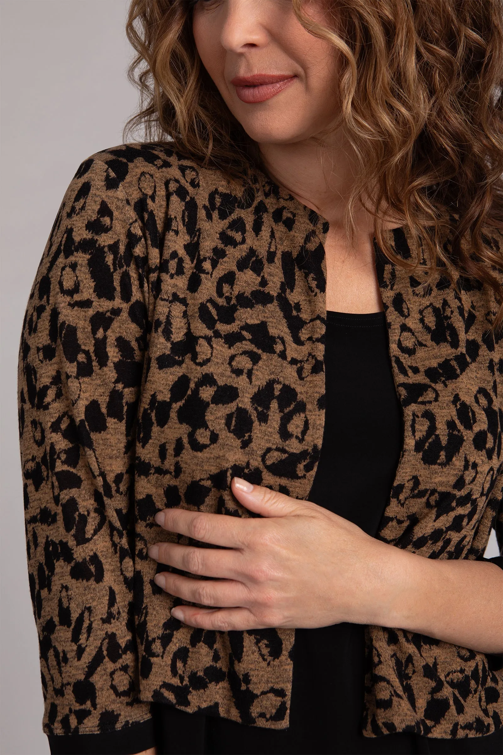 Animal Sweater Classic Bolero Cardigan | Animal Camel