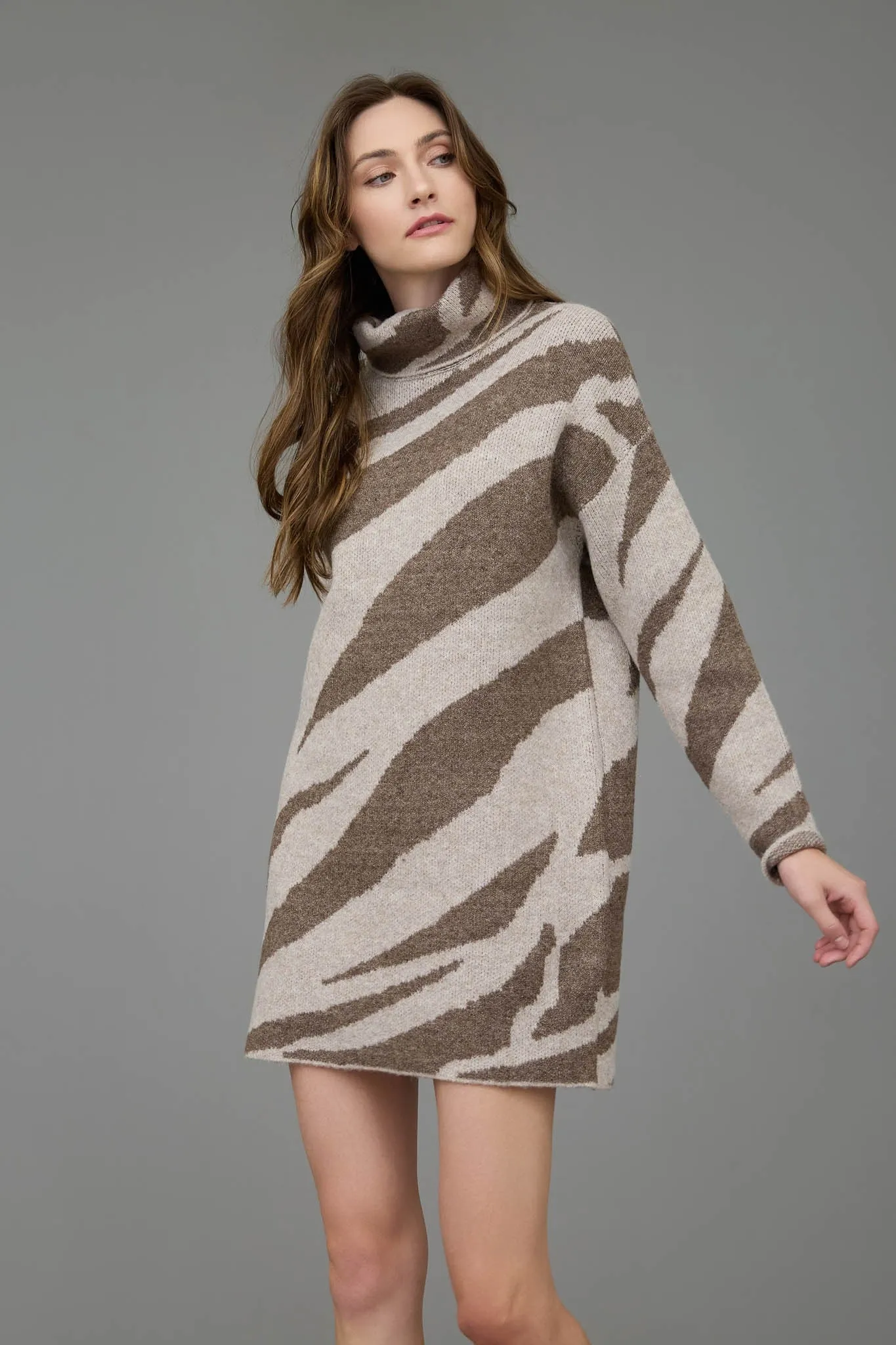 Animal Sweater Dress