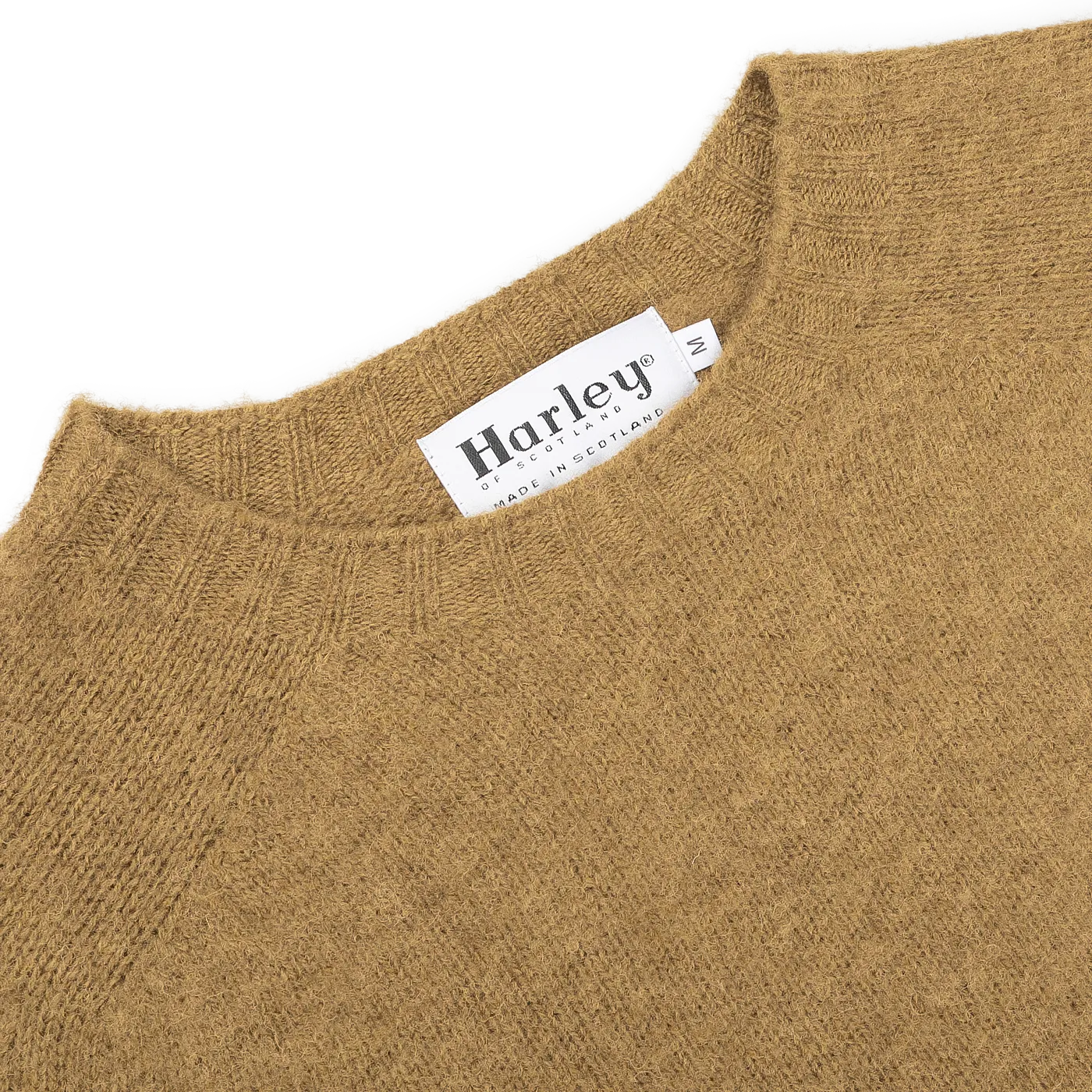 Asparagus Brushed Shaggy Wool Crewneck