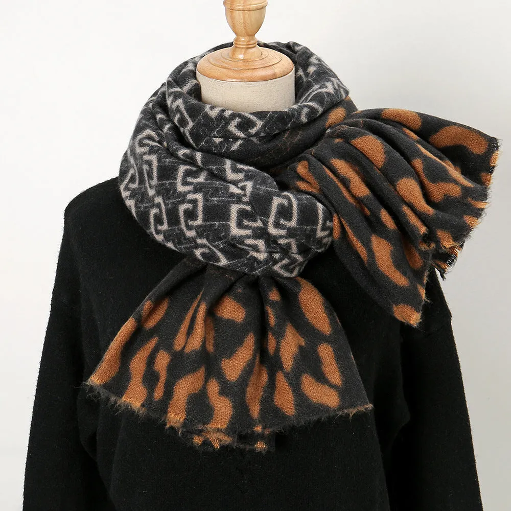 Autumn and winter cashmere fashion trend warm scarf scarf for women