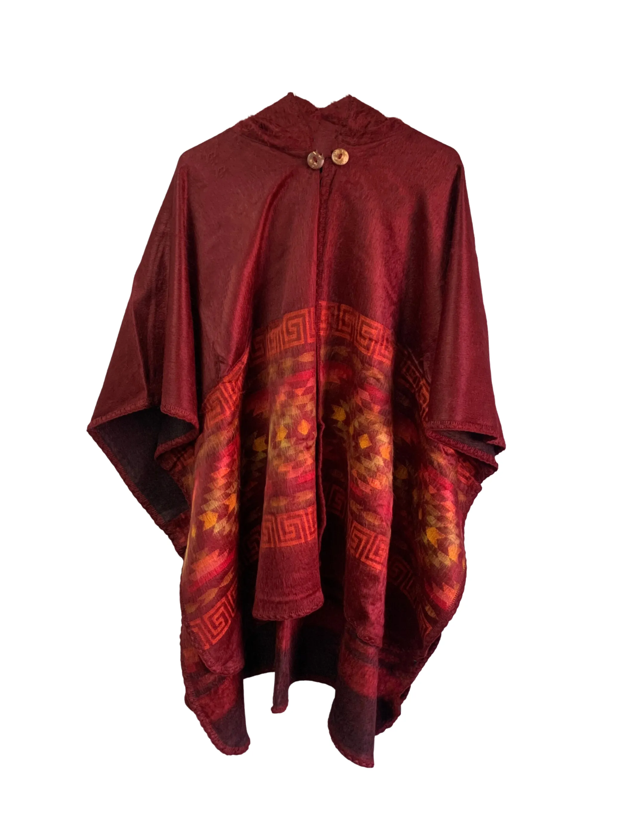 Aztec Unisex Hooded Poncho