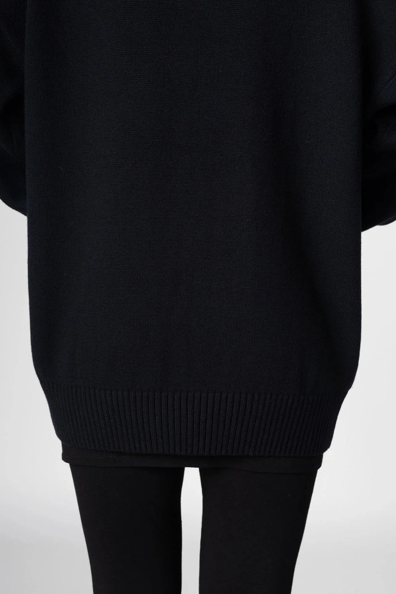 Bamboo Relaxed Fit High Neck Sweater