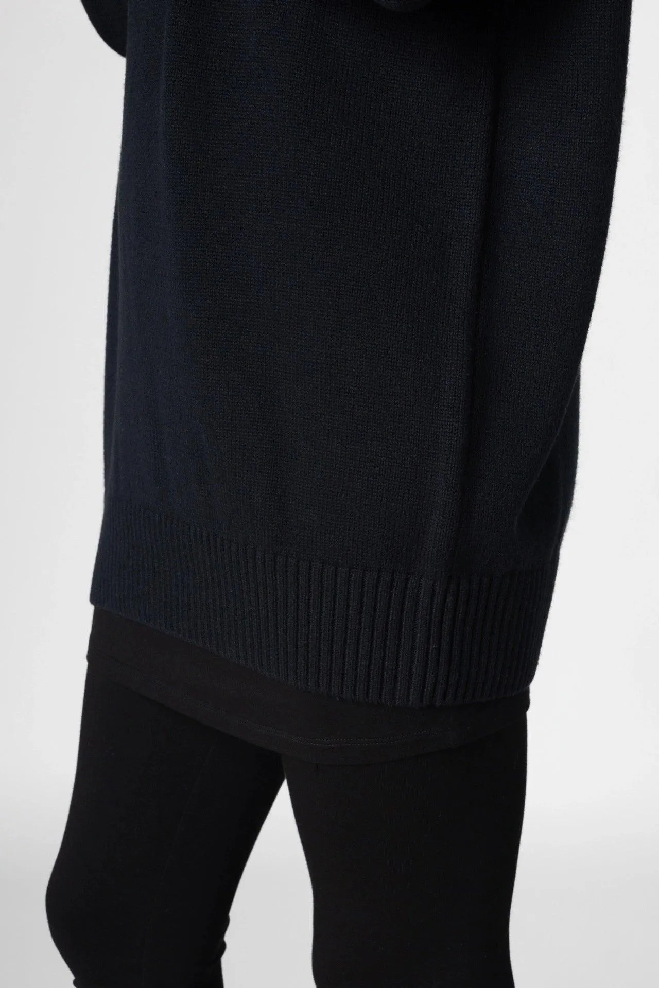 Bamboo Relaxed Fit High Neck Sweater