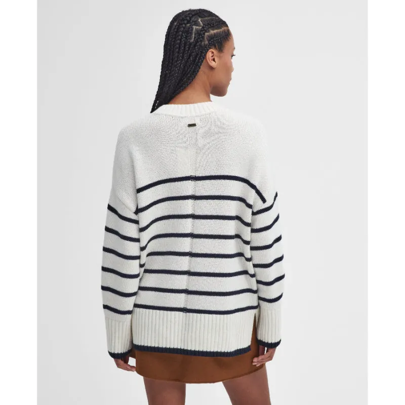 Barbour Belmore Knitted Ladies Jumper - Ecru