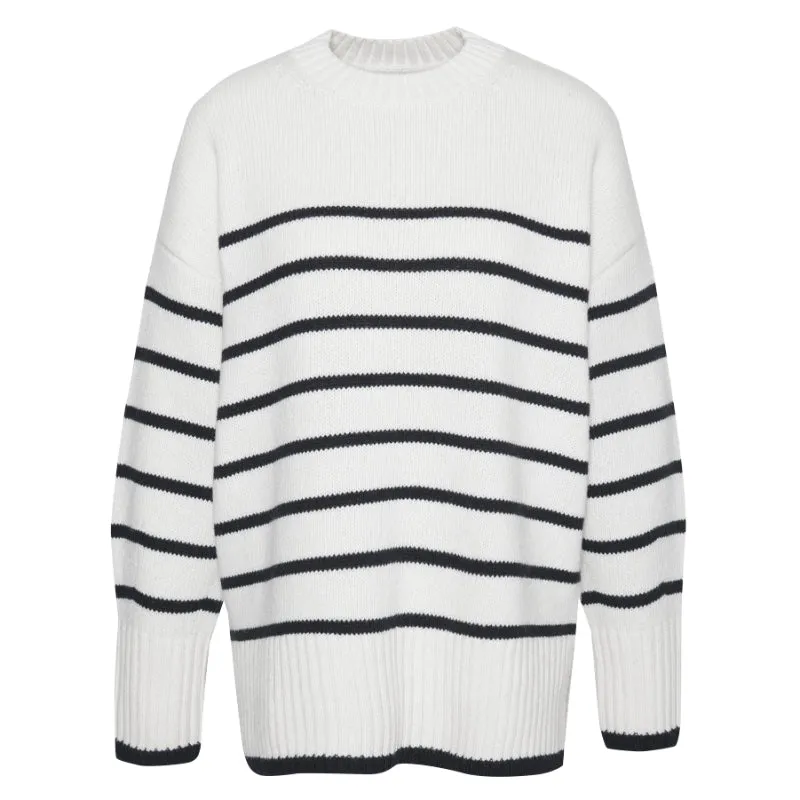 Barbour Belmore Knitted Ladies Jumper - Ecru