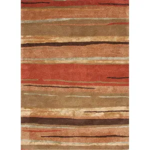 Baroque Bernini Classic Rust/Bronze Green Area Rug