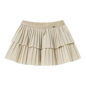 Beige Pleated Skirt