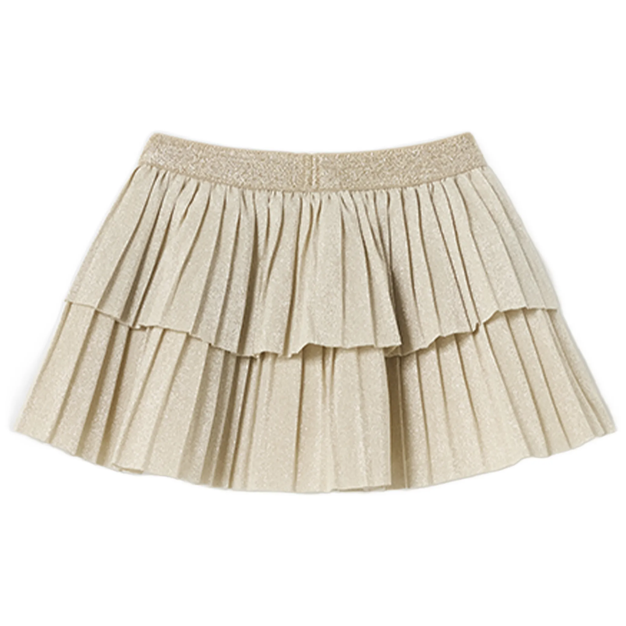 Beige Pleated Skirt