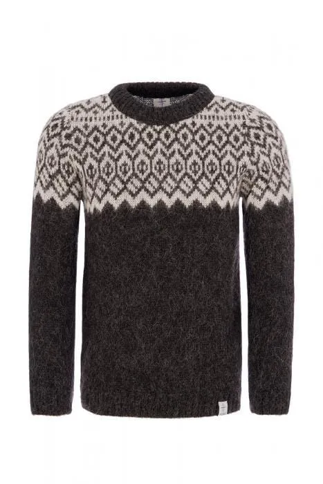 Borg - Black Icelandic sweater