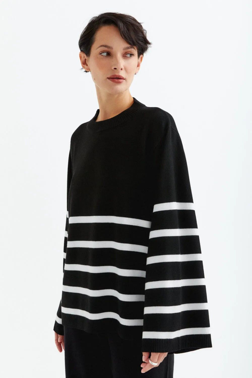 Boxy A-shaped Sweater