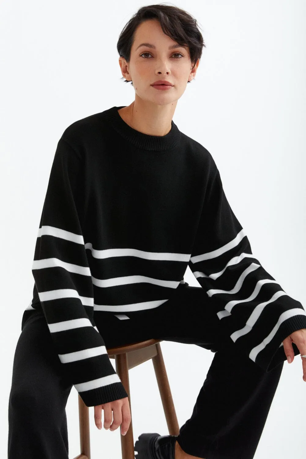 Boxy A-shaped Sweater