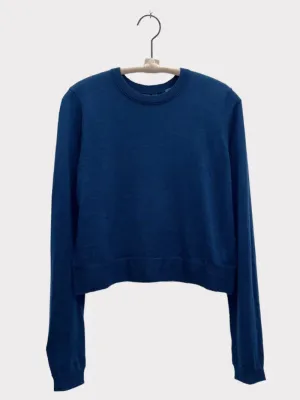 Brazeau Tricot - All thumbs cashmere sweater in Indigo