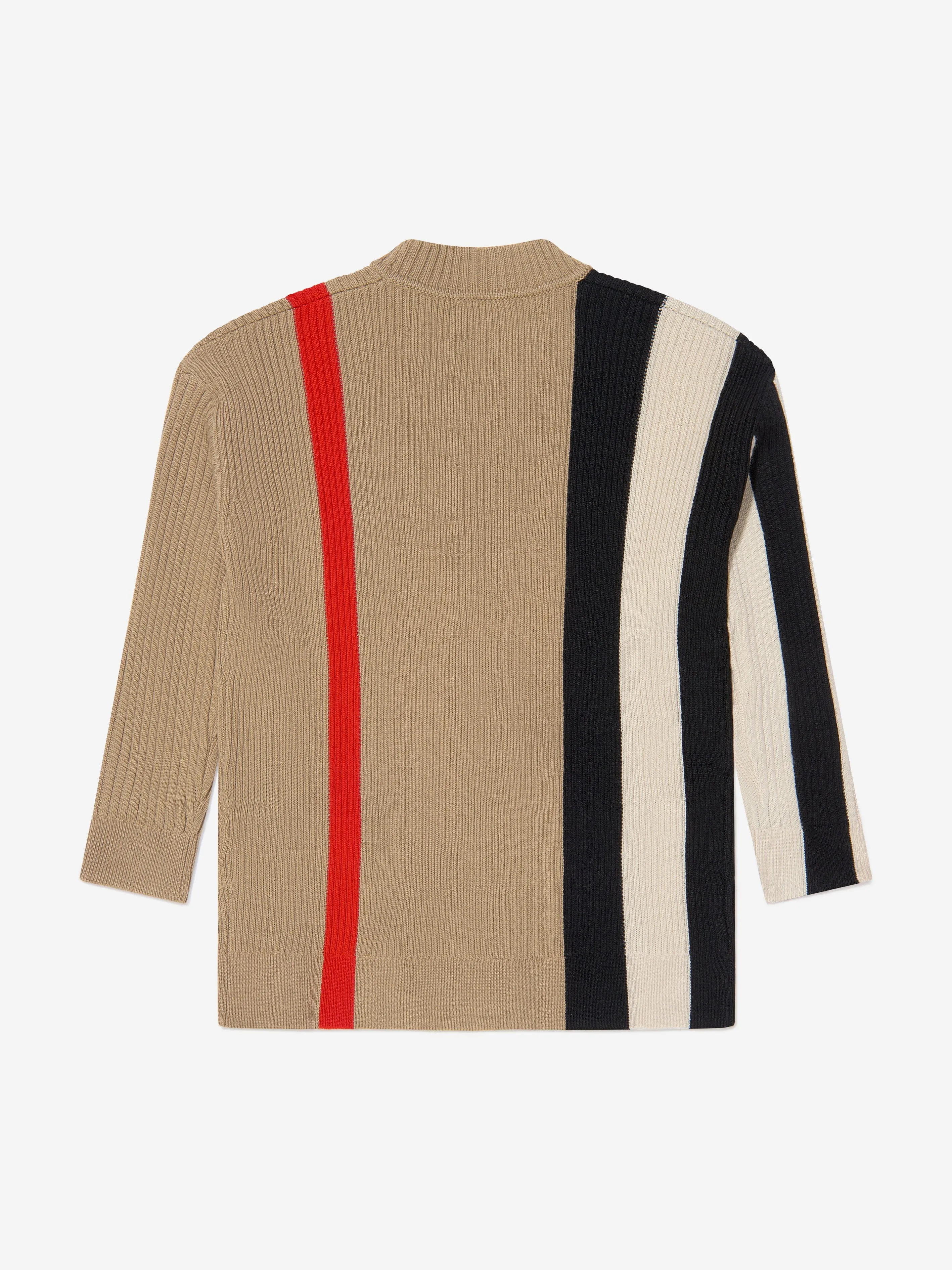 Burberry Girls Merino Wool Striped Daphnie Cardigan