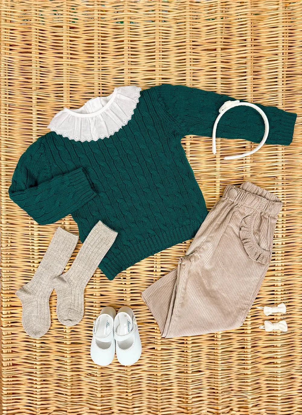 Cable Knit Wool Sweater