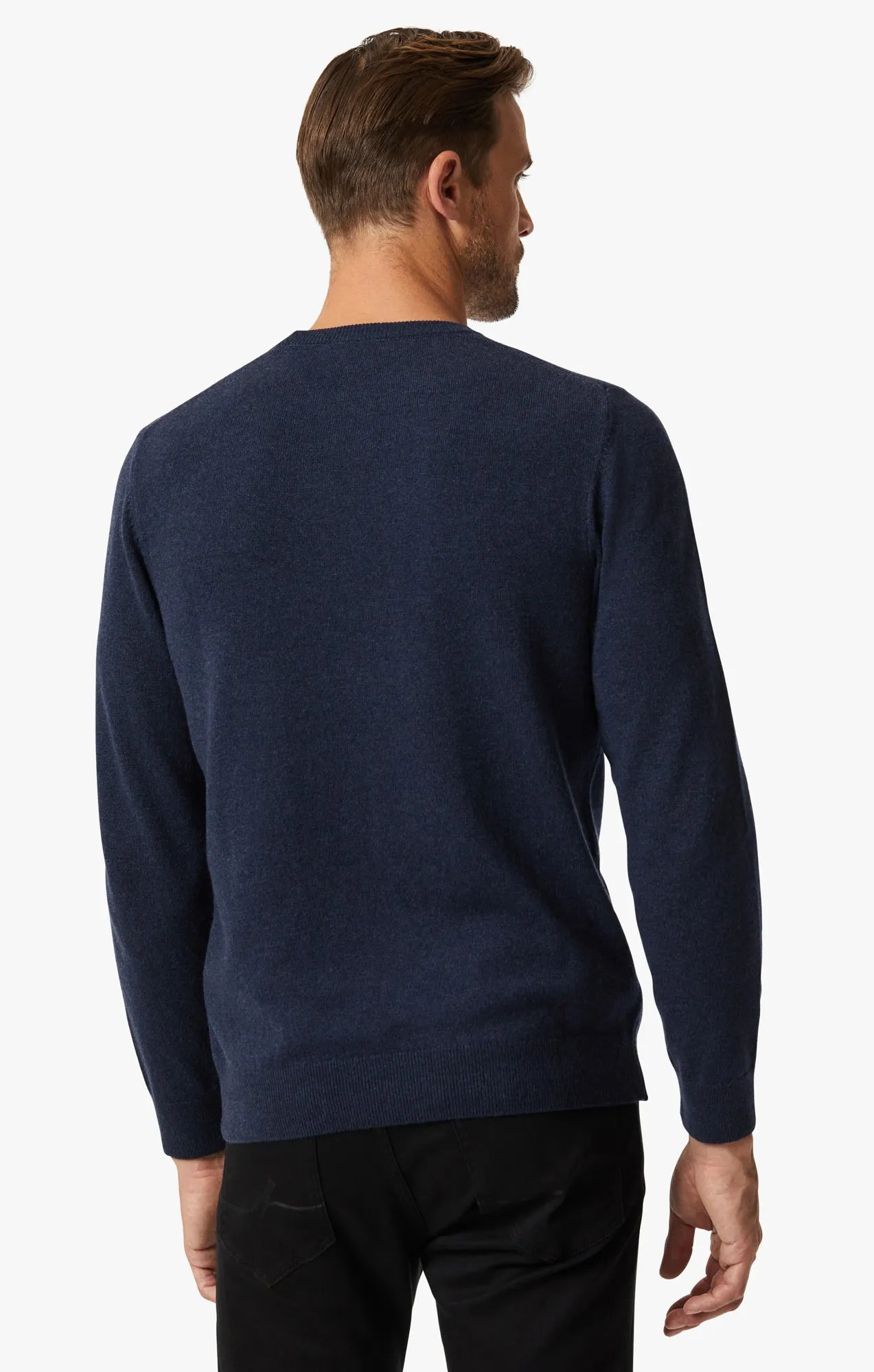 Cashmere Crew Neck Sweater In Navy