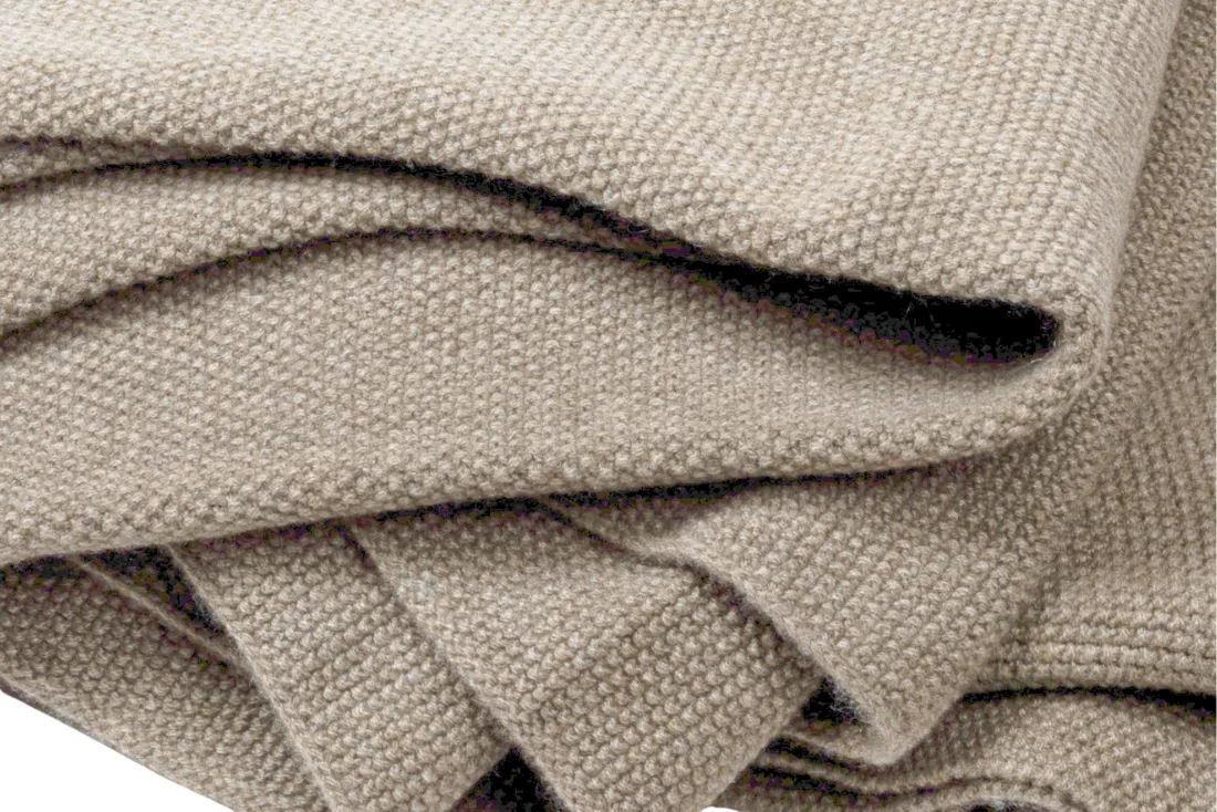 Cashmere Knitted Blanket, Heavy