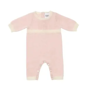 Cashmere playsuit plain pink