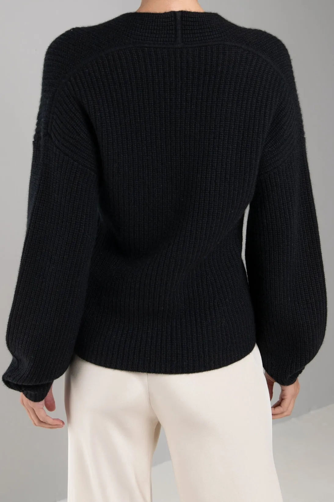 CASHMERE RIBBED SWEATER