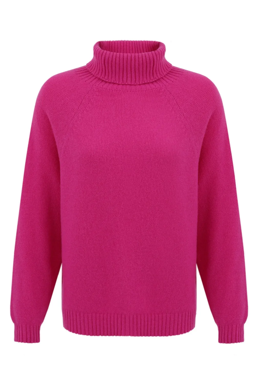 Cashmere Turtleneck Fuchsia