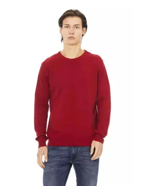 Crewneck Sweater with Baldinini Monogram Detail M Men