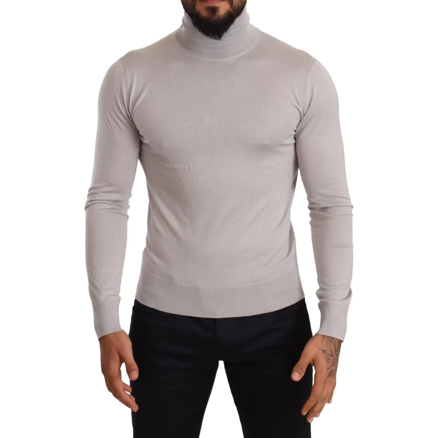 Dolce & Gabbana Elegant Cashmere-Silk Blend Turtleneck