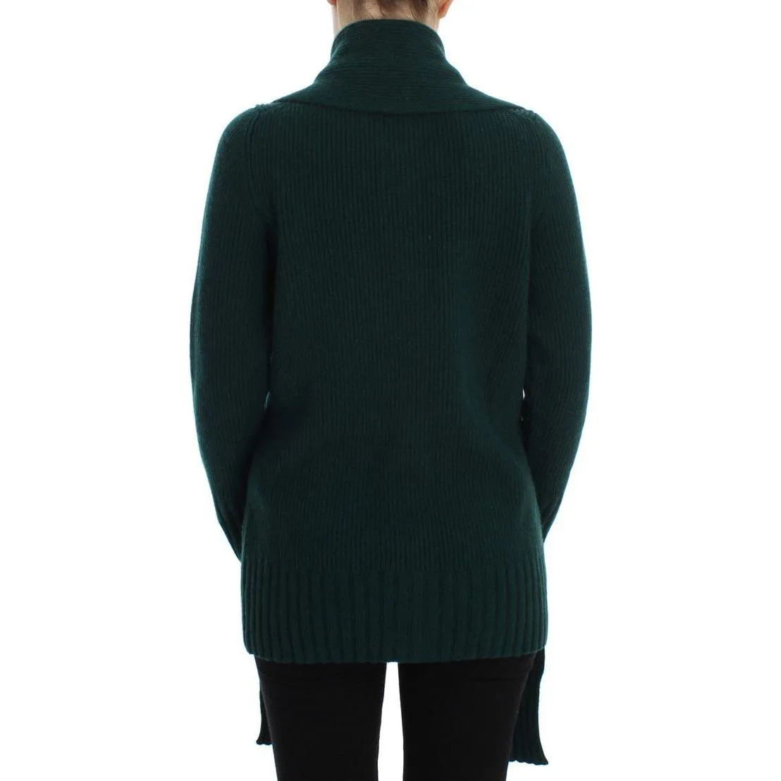 Dolce & Gabbana Elegant Green Cashmere Cardigan Sweater