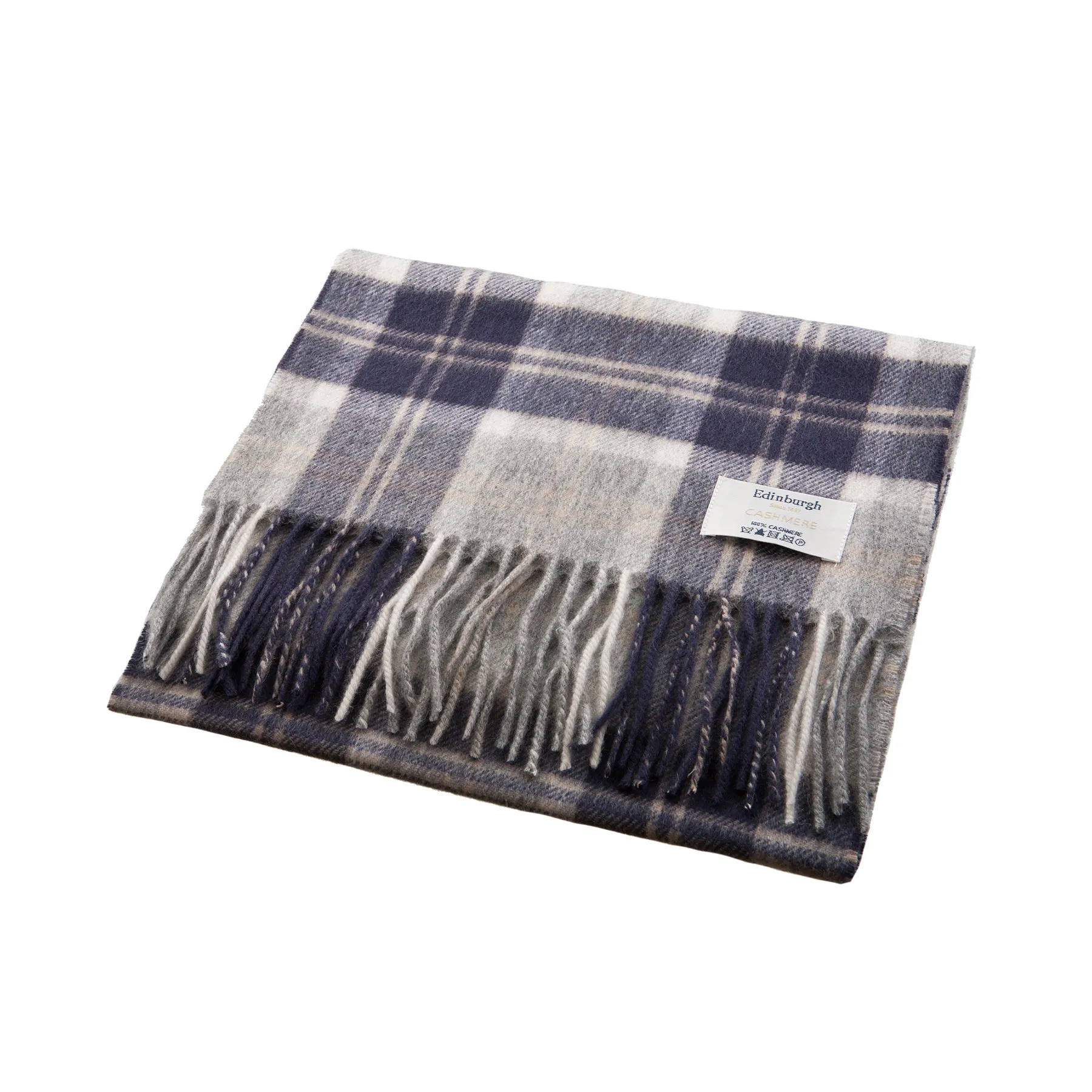 Edinburgh Cashmere Scarf  Bannockbane Silver