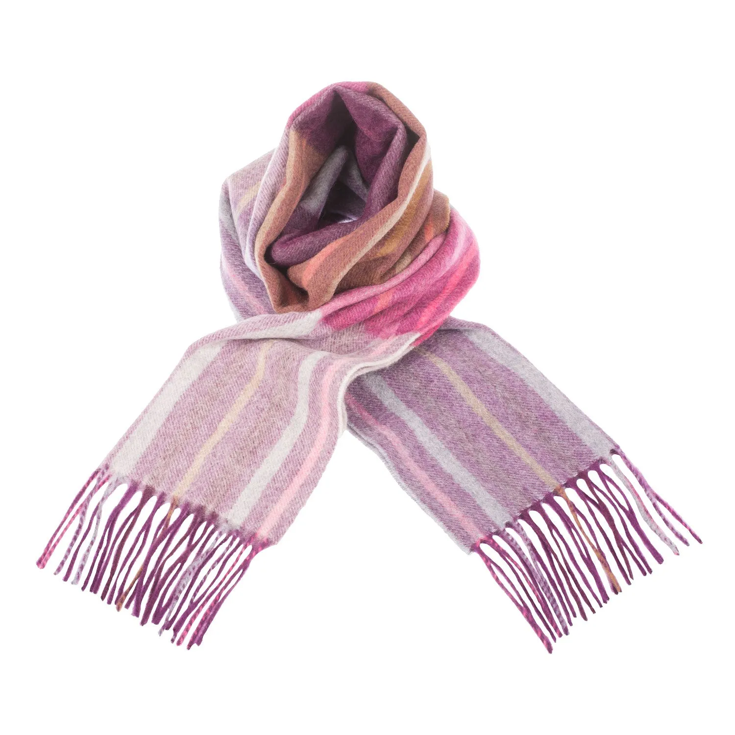 Edinburgh Cashmere Scarf  Barcode Check - Wineberry