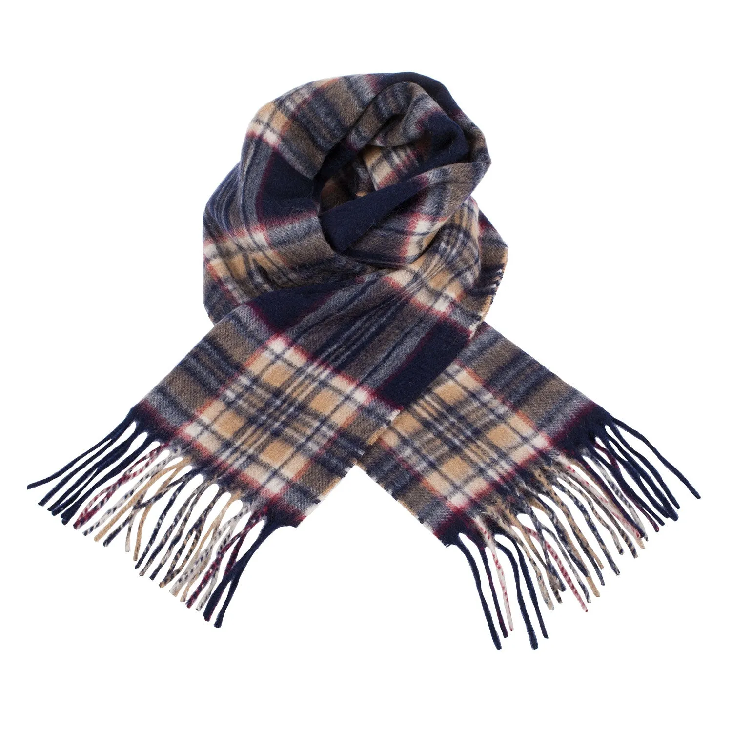 Edinburgh Cashmere Scarf  Stewart Navy