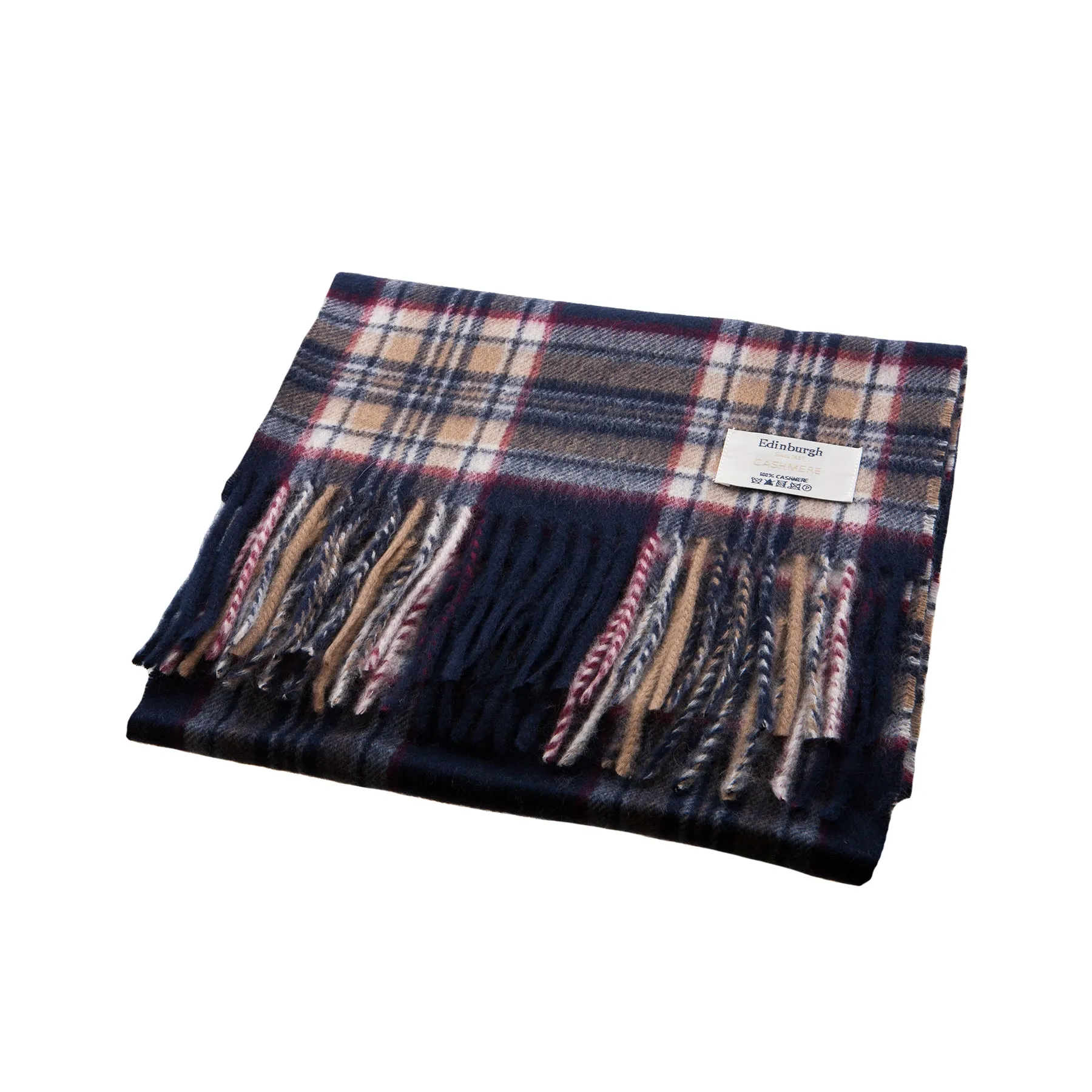 Edinburgh Cashmere Scarf  Stewart Navy