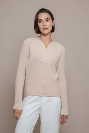 Elizabeth Elegant V-Neck Jumper