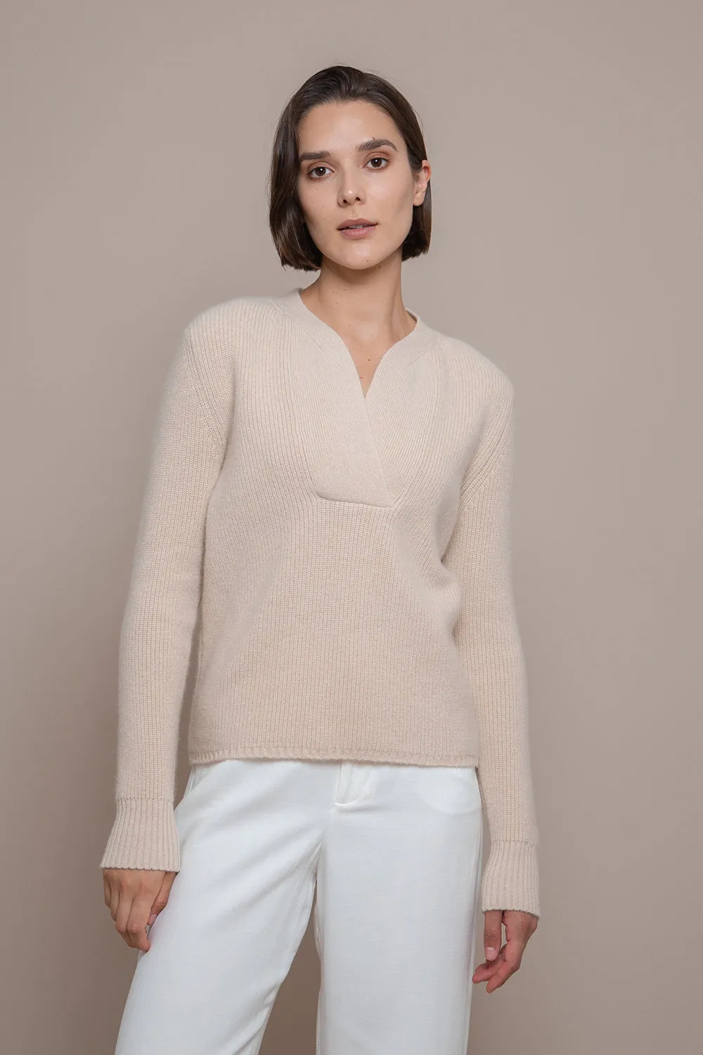 Elizabeth Elegant V-Neck Jumper