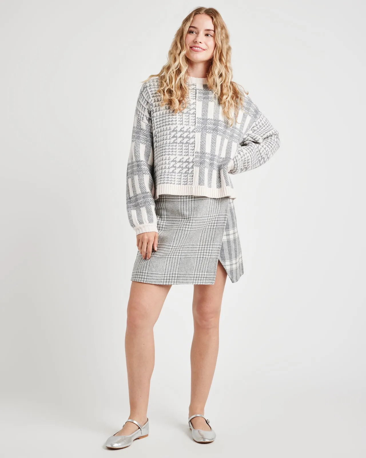 Elliott Cashblend Plaid Sweater