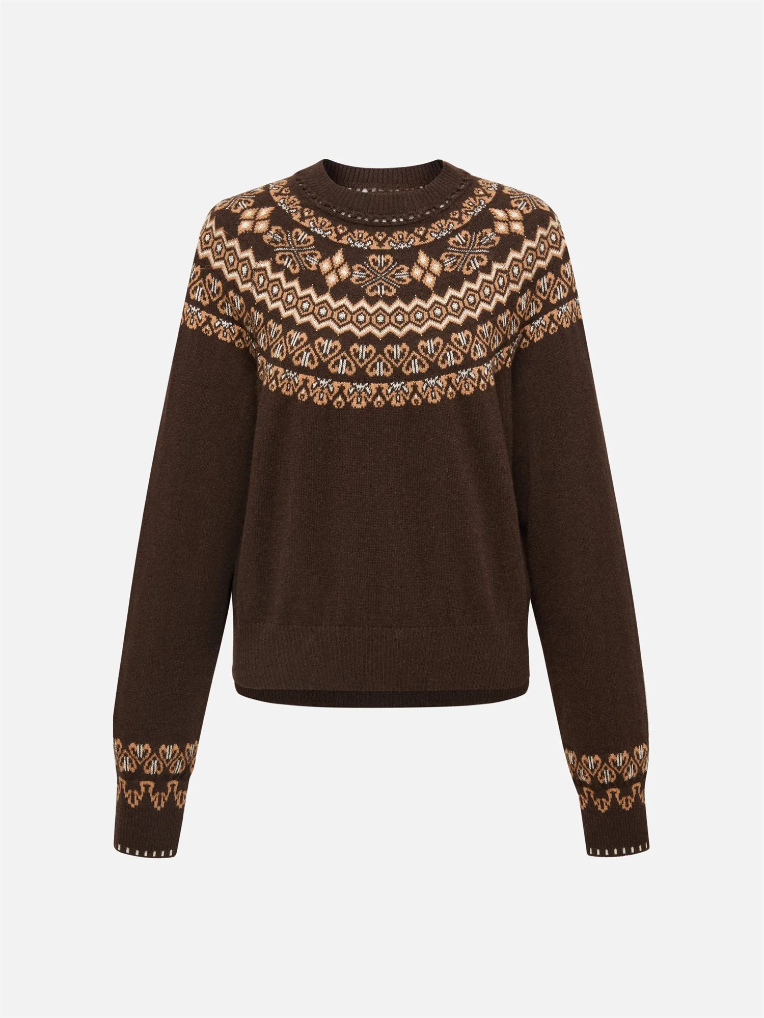 EP YAYING Jacquard Knitted Sweater