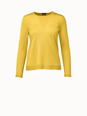 Fine Gauge Cashmere Silk Pullover