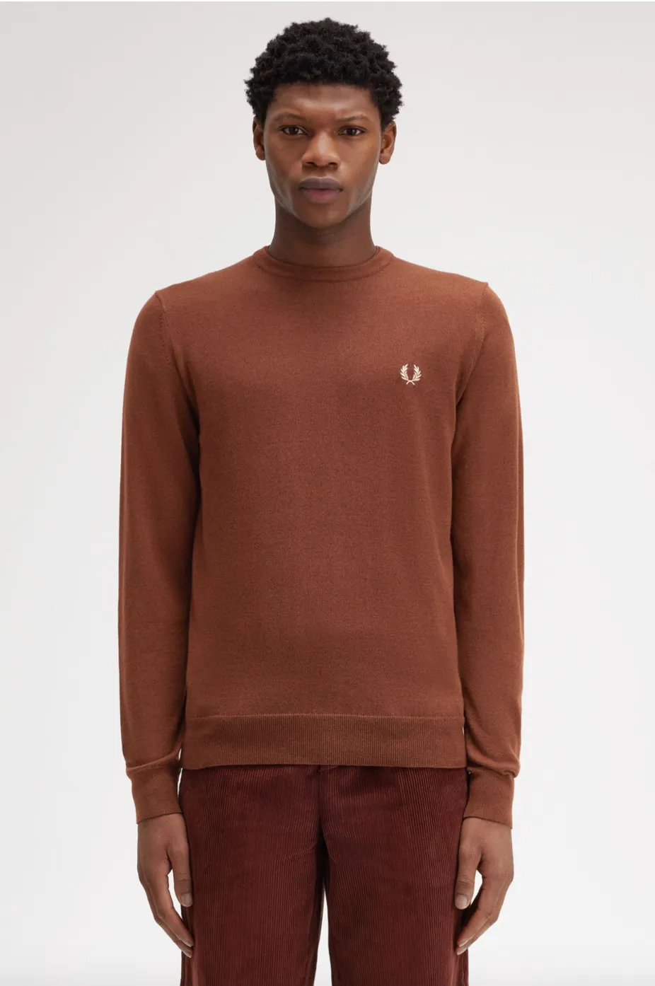 Fred Perry Classic Crew Neck Jumper/Navy - New AW24