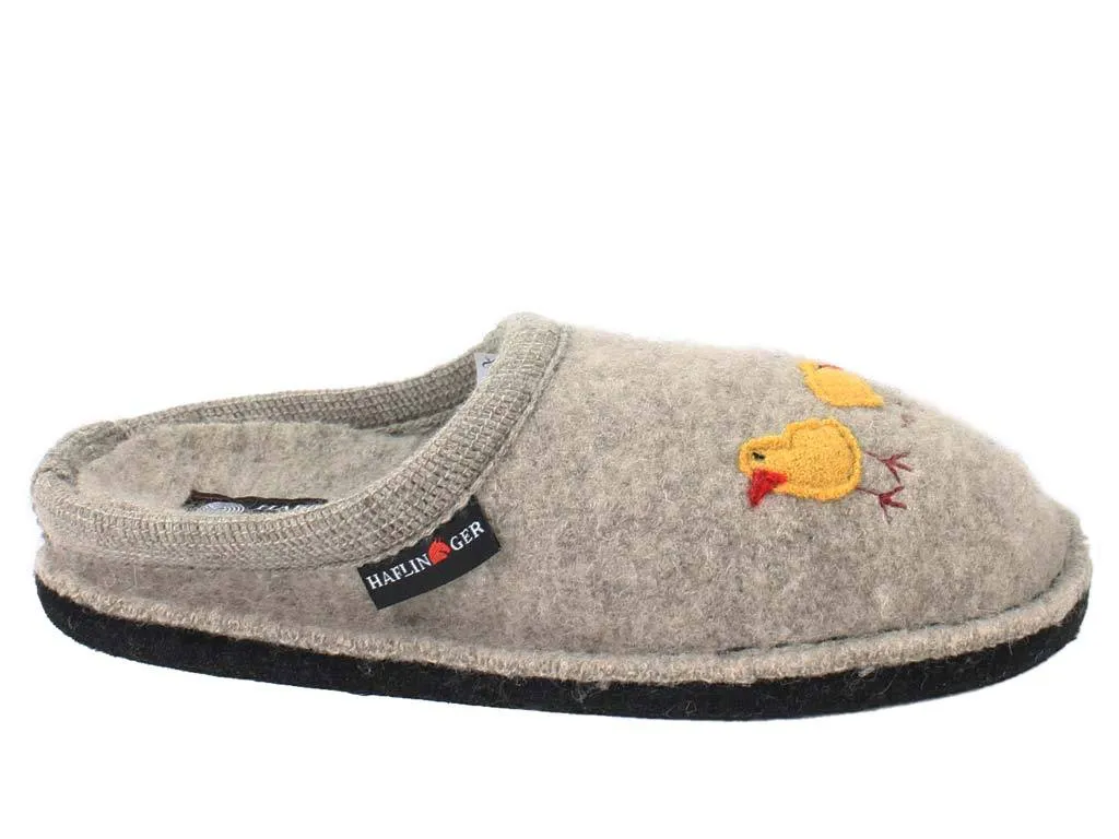 Haflinger Slippers Flair Hen Brown