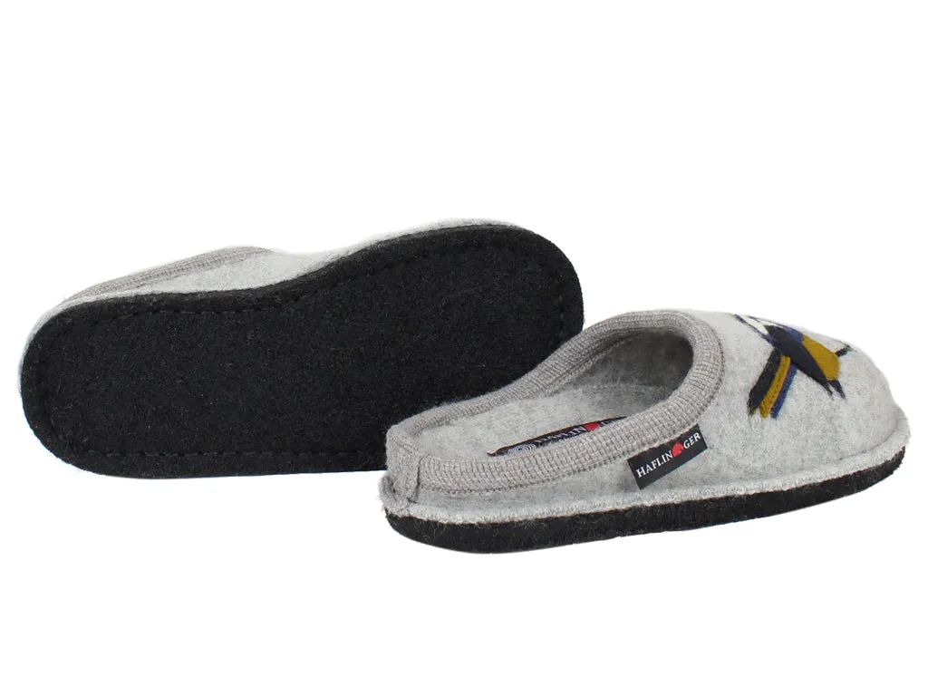 Haflinger Slippers Flair Songbird Grey