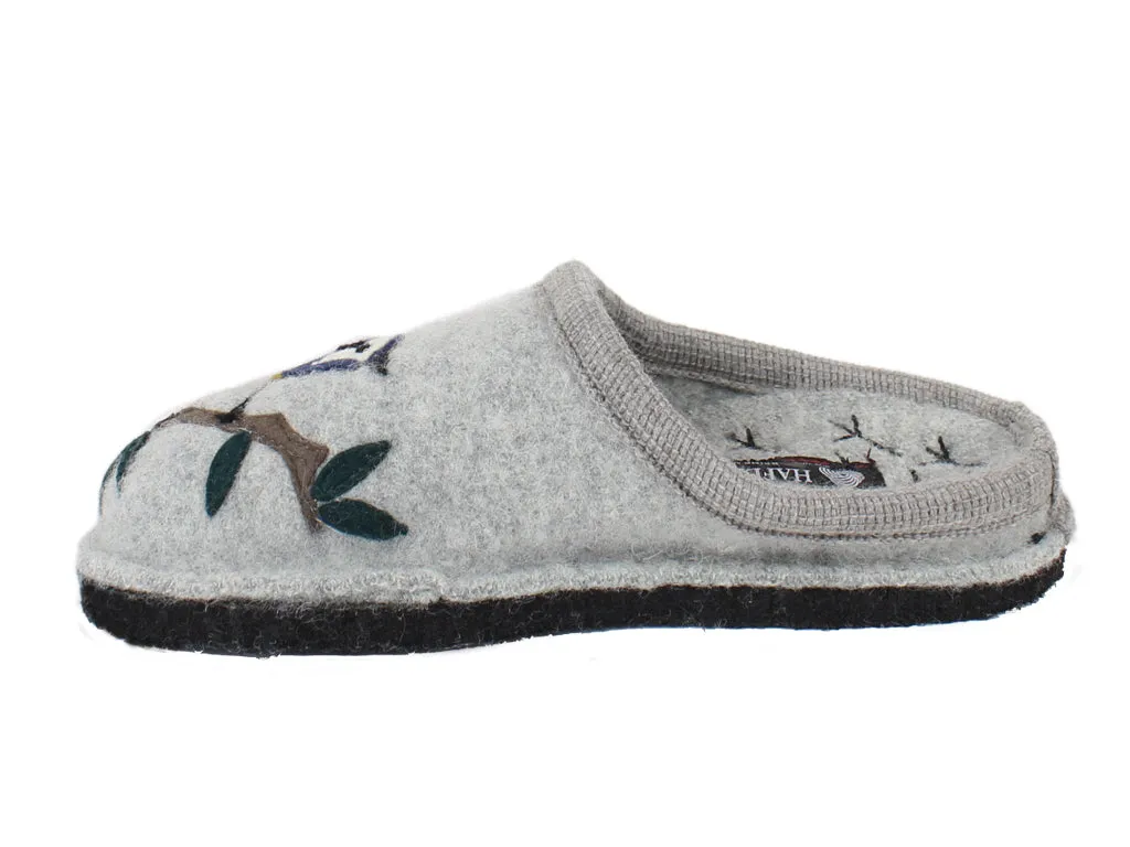 Haflinger Slippers Flair Songbird Grey