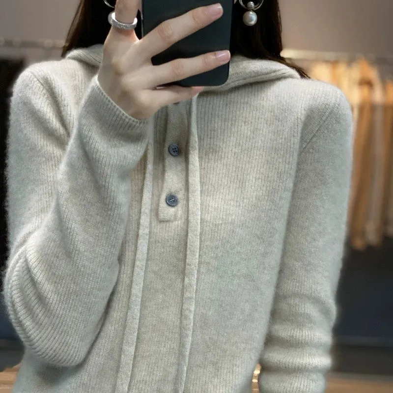 Hooded Cashmere Sweater