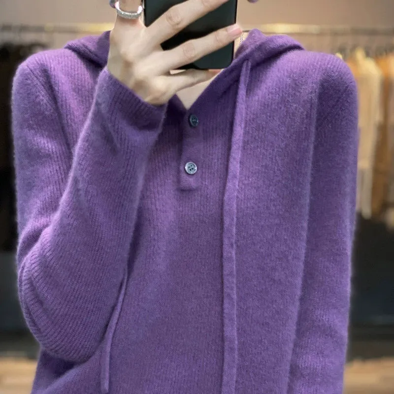 Hooded Cashmere Sweater