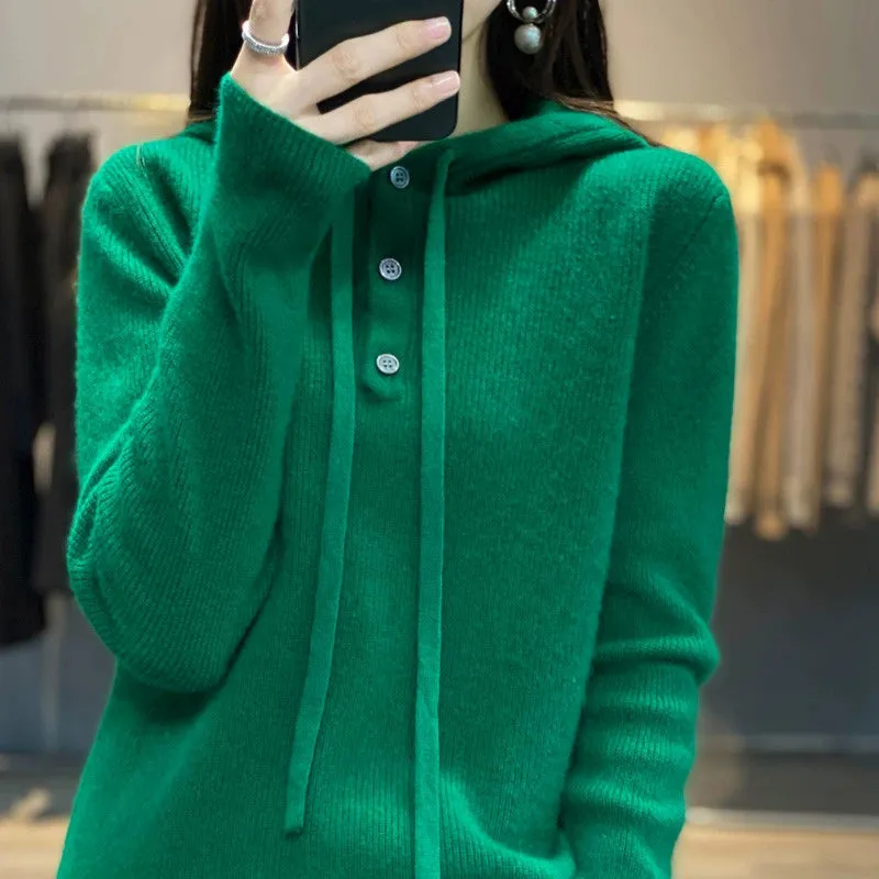 Hooded Cashmere Sweater