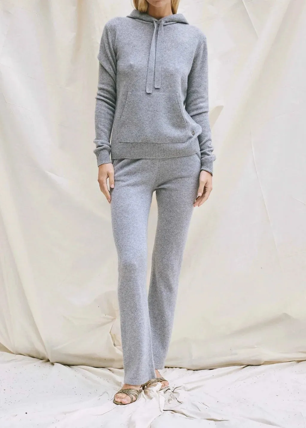 HOODIE CASHMERE | GREY MELANGE