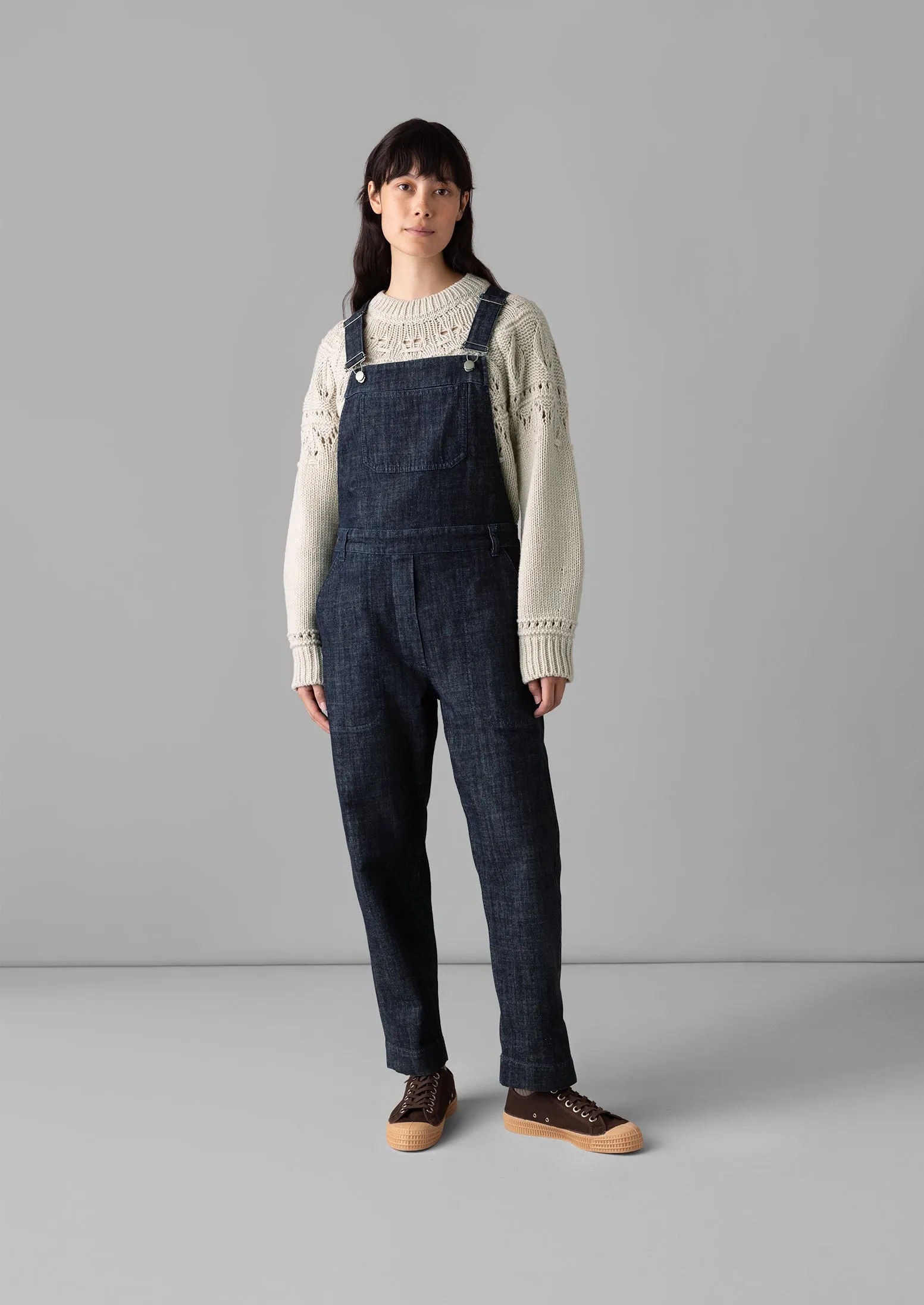 Jessa Denim Dungarees | Indigo